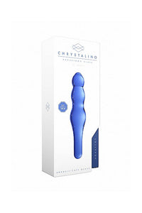 Thumbnail for Shots Toys - Chrystalino - Lollypop Glass Wand - Blue - Stag Shop