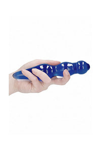 Thumbnail for Shots Toys - Chrystalino - Lollypop Glass Wand - Blue - Stag Shop