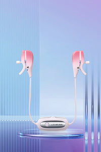 Thumbnail for Lovense - Gemini Bluetooth Adjustable Vibrating Nipple Clamps - Pink - Stag Shop