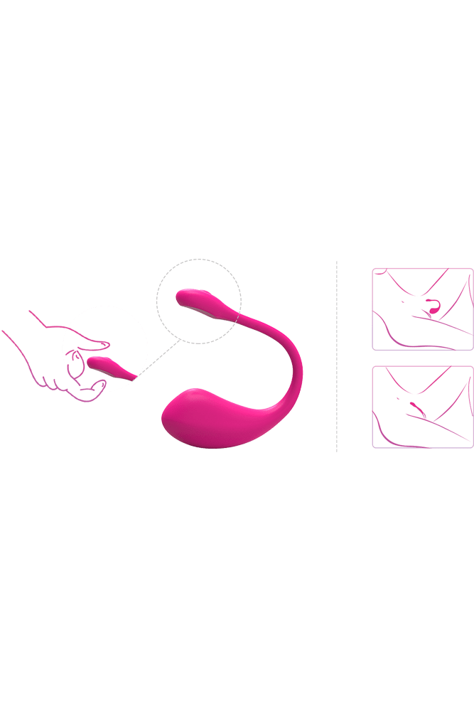 Lovense - Lush 2 Bluetooth Egg Vibrator - Pink - Stag Shop