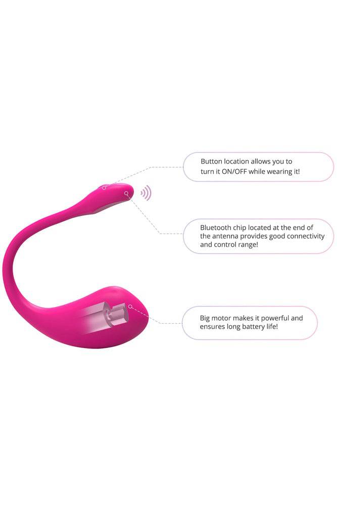 Lovense - Lush 2 Bluetooth Egg Vibrator - Pink - Stag Shop