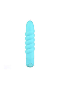 Thumbnail for Maia Toys - Lola Rechargeable Ribbed Vibrator - Teal - Stag Shop