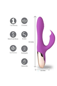 Thumbnail for Maia Toys - Skyler Rechargeable Silicone Bendable Rabbit - Purple - Stag Shop