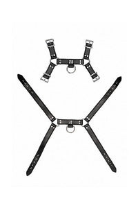 Thumbnail for Shots Toys - Pain - Leather Male Chest Harness - Black - Stag Shop