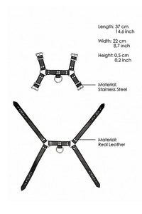 Thumbnail for Shots Toys - Pain - Leather Male Chest Harness - Black - Stag Shop