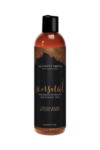 Thumbnail for Intimate Earth - Aromatherapy Massage Oil - Sensual - Cocoa Bean & Goji Berry - 8oz - Stag Shop