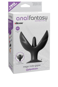 Thumbnail for Pipedream - Anal Fantasy - Mega Insta-Gaper Butt Plug - Black - Stag Shop