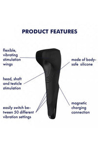 Thumbnail for Satisfyer - Men's Wand Vibrator - Black - Stag Shop