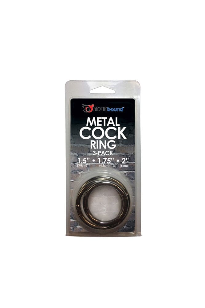 Sportsheets - Manbound - Metal Cock Rings - 3 pack - Stag Shop