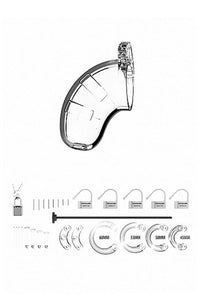 Thumbnail for ManCage by Shots Toys - Model 16 Cock Cage & Plug - 4.5 Inch - Clear - Stag Shop