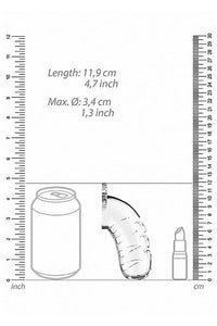 Thumbnail for ManCage by Shots Toys - Model 16 Cock Cage & Plug - 4.5 Inch - Clear - Stag Shop