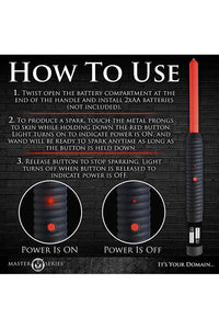 Thumbnail for XR Brands - Master Series - Spark Rod Zapping Wand - Stag Shop