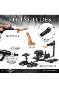 Thumbnail for XR Brands - Master Series - Subversion Stockade With Sex Machine - Stag Shop