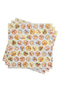 Thumbnail for Little Genie - Candyprints - Mini Boob Napkins - 8 pack - Stag Shop