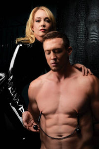 Thumbnail for XR Brands - Mistress by Isabella Sinclaire - Nipple Clamps w/ Ball Weights & Chain - Stag Shop