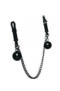 Thumbnail for XR Brands - Mistress by Isabella Sinclaire - Nipple Clamps w/ Ball Weights & Chain - Stag Shop