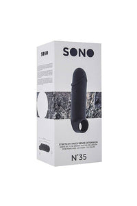 Thumbnail for Shots Toys - Sono - No.35 Stretchy Thick Penis Extension - Grey - Stag Shop
