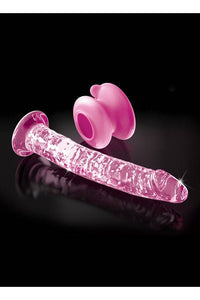 Thumbnail for Pipedream - Icicles - No. 86 - Realistic Suction Cup Glass Dildo - Pink - Stag Shop
