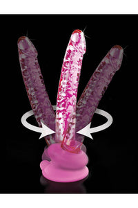 Thumbnail for Pipedream - Icicles - No. 86 - Realistic Suction Cup Glass Dildo - Pink - Stag Shop