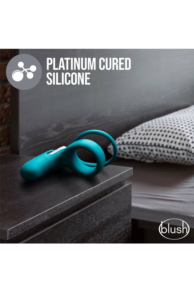 Blush Novelties - Noje - C2 Juniper Vibrating Cock Ring - Teal - Stag Shop