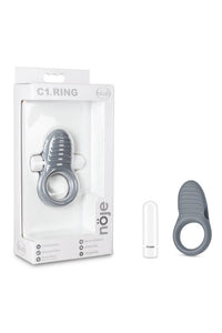 Thumbnail for Blush Novelties - Noje - C1 Vibrating Cock Ring - Grey - Stag Shop