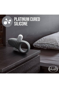 Thumbnail for Blush Novelties - Noje - C1 Vibrating Cock Ring - Grey - Stag Shop