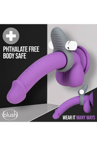 Thumbnail for Blush Novelties - Noje - C1 Vibrating Cock Ring - Grey - Stag Shop