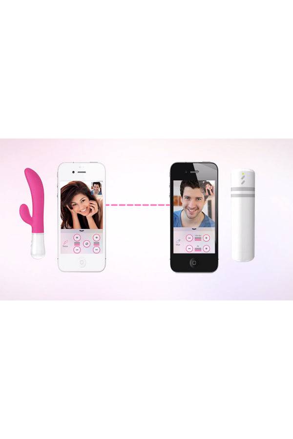 Lovense - Nora Bluetooth Rabbit Vibrator - Pink - Stag Shop