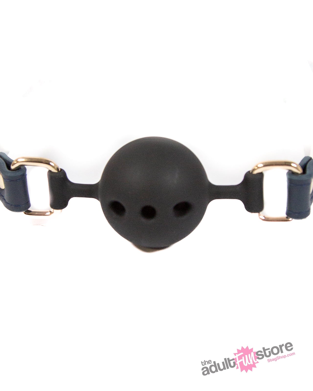 NS Novelties - Bondage Couture - Ball Gag - Blue - Stag Shop