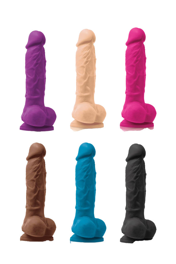 NS Novelties - Colours - 5 Inch Pleasures Vibrating Dildo - Assorted Colours - Stag Shop