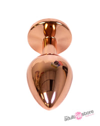 Thumbnail for NS Novelties - Rear Assets - Aluminum Butt Plug - Rose Gold/Rainbow - 3.15 Inch - Stag Shop