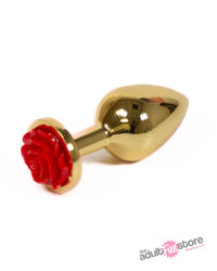 Thumbnail for NS Novelties - Rear Assets - Aluminum Butt Plug - Gold/Red - 3.5 Inch - Stag Shop