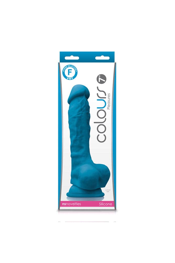 NS Novelties - Colours - 7 Inch Pleasures Dildo - Assorted Colours - Stag Shop