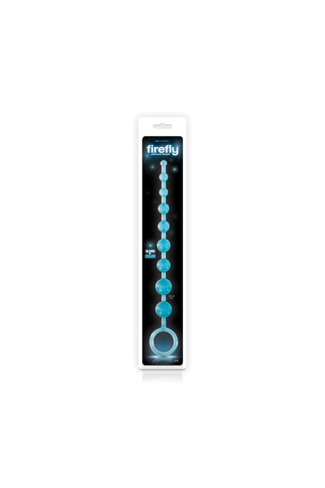 NS Novelties - Firefly - Pleasure Anal Beads - Blue - Stag Shop