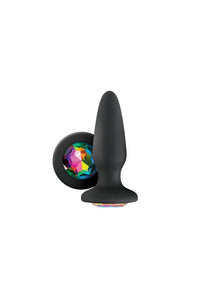 Thumbnail for NS Novelties - Glams - Rainbow Gem Butt Plug - Black - Stag Shop