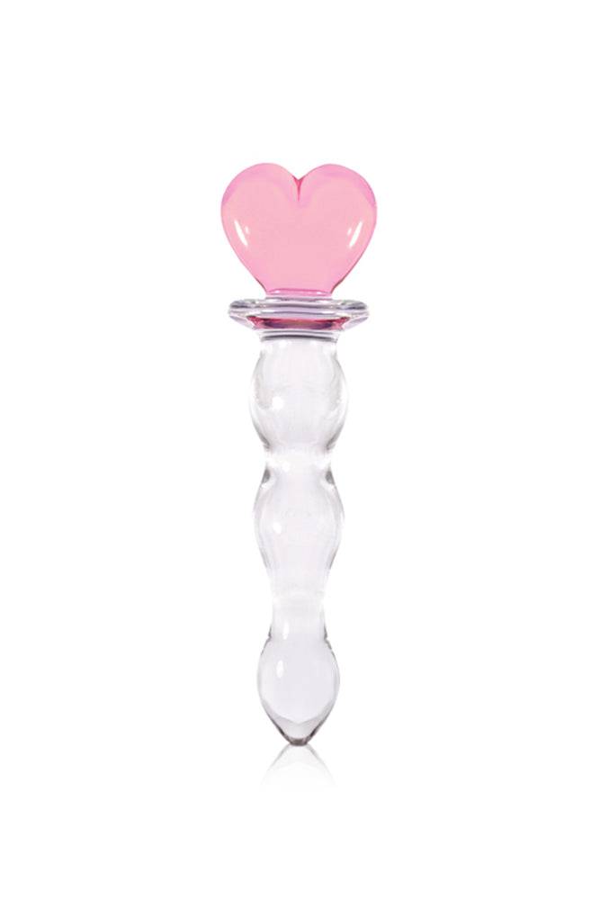 NS Novelties - Crystal - Heart of Glass Dildo - Clear/Pink - Stag Shop