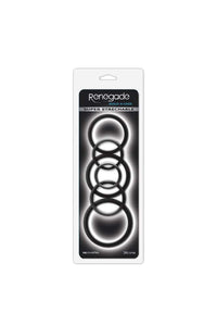 Thumbnail for NS Novelties - Renegade - Build-A-Cage Cock Ring Set - Black - Stag Shop