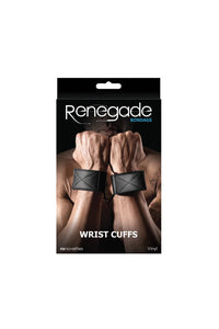 Thumbnail for NS Novelties - Renegade - Bondage - Wrist Cuffs - Black - Stag Shop