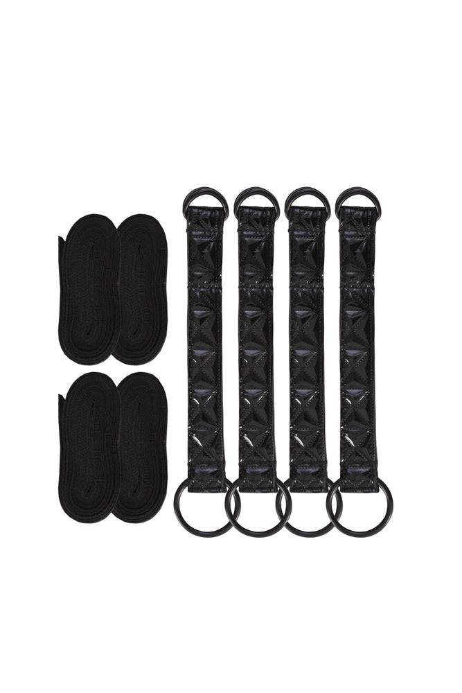 NS Novelties - Sinful - Bed Restraint Straps - Black - Stag Shop