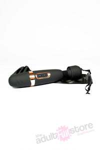 Thumbnail for Onyxxx - Darque Rechargeable Massage Wand - Black/Rose Gold - Stag Shop