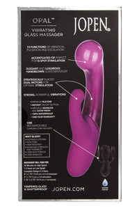 Thumbnail for Jopen - Opal - Dual Vibrating Glass Massager - Purple - Stag Shop