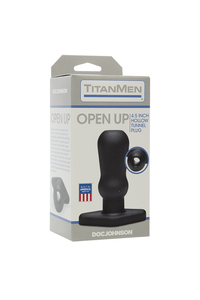 Thumbnail for Doc Johnson - TitanMen - Open Up Tunnel Butt Plug - Black - Stag Shop
