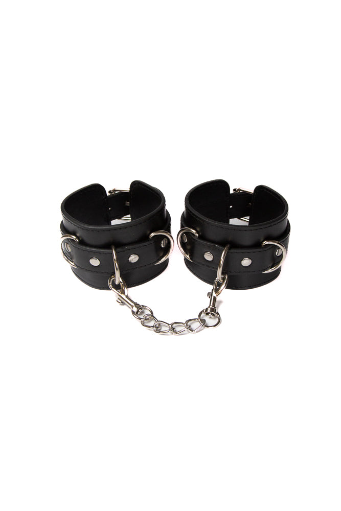 Ouch by Shots Toys - Leather Cuffs - Black - Stag Shop
