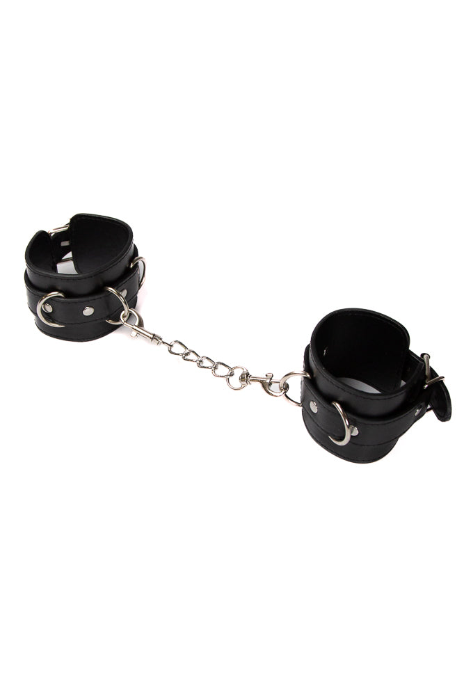 Ouch by Shots Toys - Leather Cuffs - Black - Stag Shop