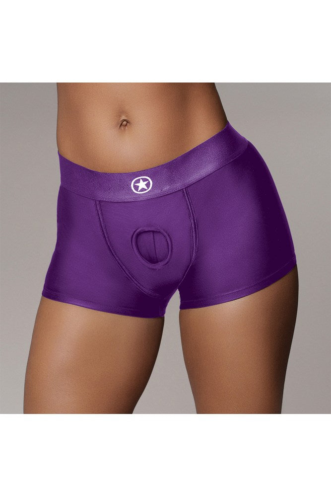 Ouch by Shots Toys - Vibrating Strap-on Boxer - Various Sizes & Colors