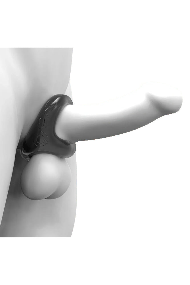 Oxballs - 360 Dual Cock Ring & Ball Sling - Grey - Stag Shop