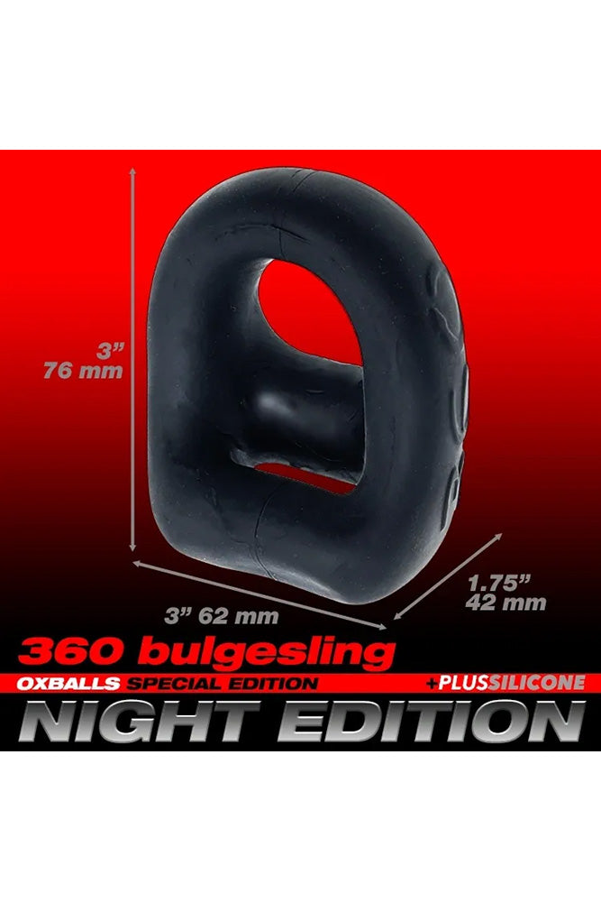 Oxballs - 360 Dual Cock Ring & Ball Sling - Grey - Stag Shop