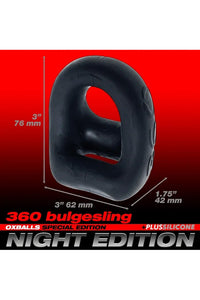 Thumbnail for Oxballs - 360 Dual Cock Ring & Ball Sling - Grey - Stag Shop
