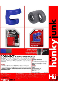Thumbnail for Oxballs - Hunkyjunk - Connect Cock Ring & Ball Tugger - Assorted - Stag Shop
