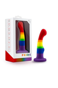 Thumbnail for Blush Novelties - Avant - Pride P1 - Freedom - Silicone Curved Dildo - Stag Shop